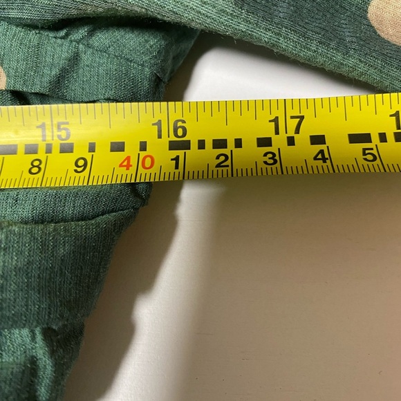 🌿 Blu Pepper Green Polka Dot Mini Dress 🌿 NWT Size M | Cottagecore Puff Sleeve - Picture 6 of 10